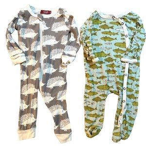 Milkbarn Romper Set in 6-9 months GUC